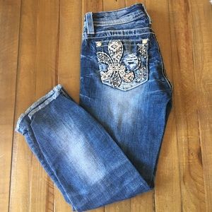 Miss Me Mid Rise Easy Crop